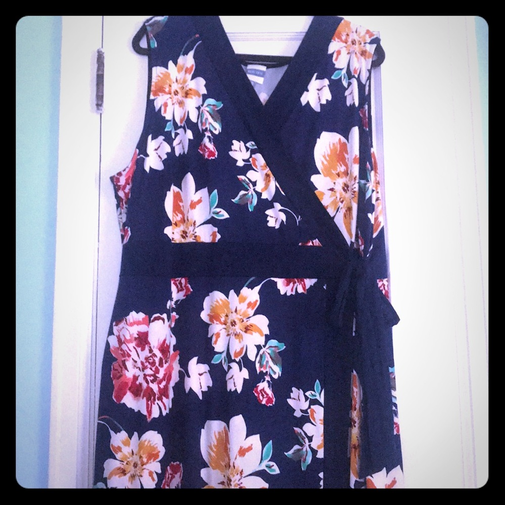 Faux wrap dress